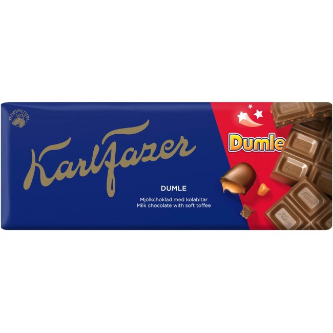 Шоколад молочный Karl Fazer Dumle 180 гр