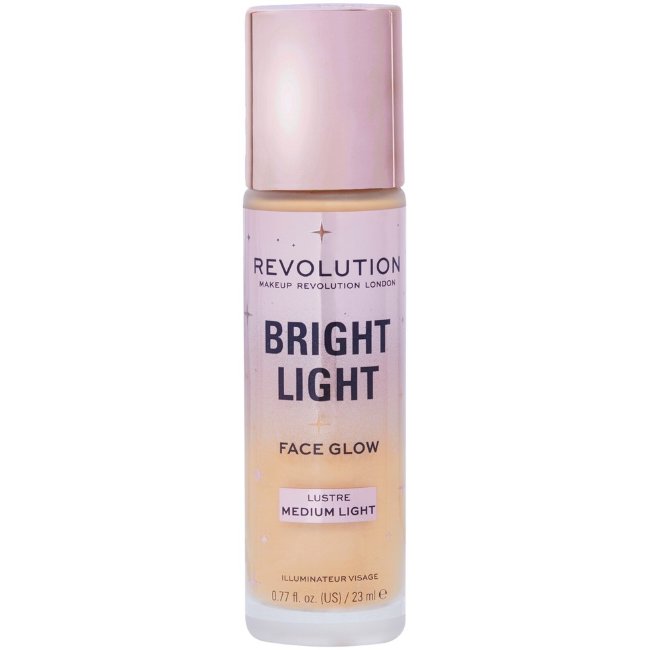 Тональный крем Makeup Revolution bright light 23 мл лицо сияние средне-светлый