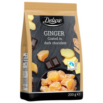 Имбирь в тёмном шоколаде Deluxe 200 гр