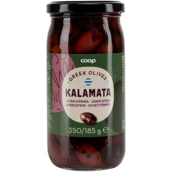 Оливки Каламата без косточки Coop 350/185 гр Оливки Каламата без косточки Coop 350/185 гр