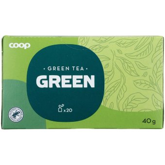 Зеленый чай Coop vihrea 20 пак
