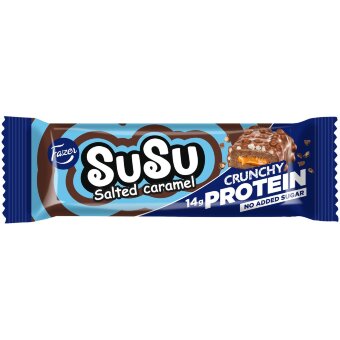 Протеиновый батончик с соленой ириской Fazer Susu Crunchy 45 гр Протеиновый батончик с соленой ириской Fazer Susu Crunchy 45 гр