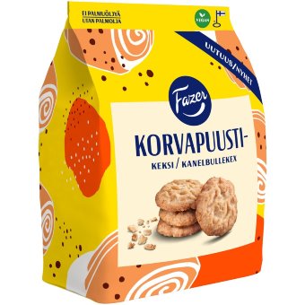 Печенье овсяное с корицей Korvapuustikeksi Fazer 270 гр