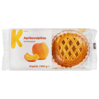Абрикосовый пирог K-Menu (уп 6 шт) 300 гр Абрикосовый пирог K-Menu (уп 6 шт) 300 гр