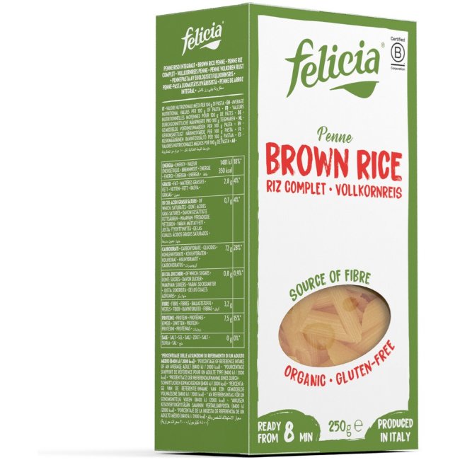 Макароны органические Felicia (паста) без глютена 250 гр Luomu