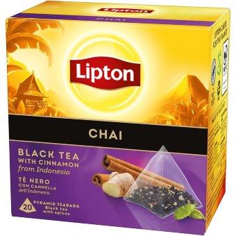 Черный чай Lipton Chai (уп 20 шт)