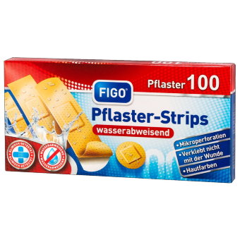 Пластыри водостойкие Figo 100 шт