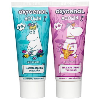 Зубная паста для детей 3-5 лет с ксилитом и фтором Oxygenol Muumi 50мл