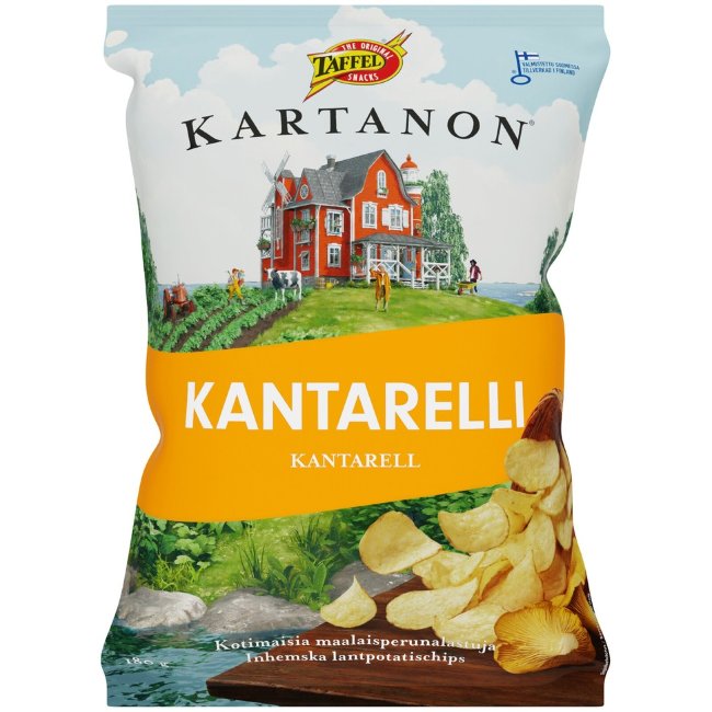 Чипсы Kartanon со вкусом лисичек 180 гр