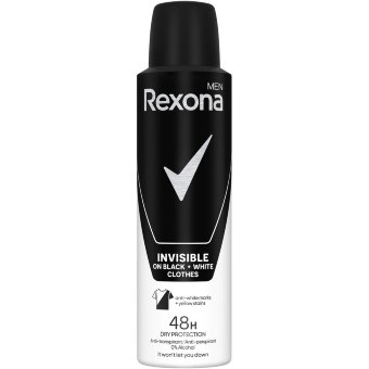 Антиперспирант аэрозоль Rexona men (невидимый на черном и белом) 150 мл