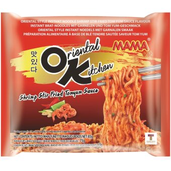 Лапша быстрого приготовления Mama OK с вкусом креветки в соусе Том Ям 85 гр