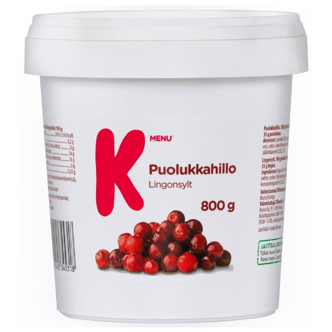 Варенье брусничное K-Menu 800 гр