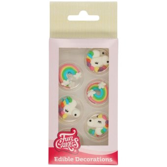 Съедобные украшения FunCakes единороги 12 шт