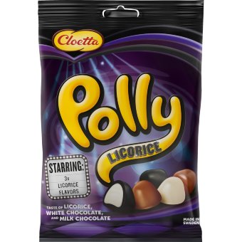 Смесь лакричных конфет Cloetta Polly Licorice 100 гр