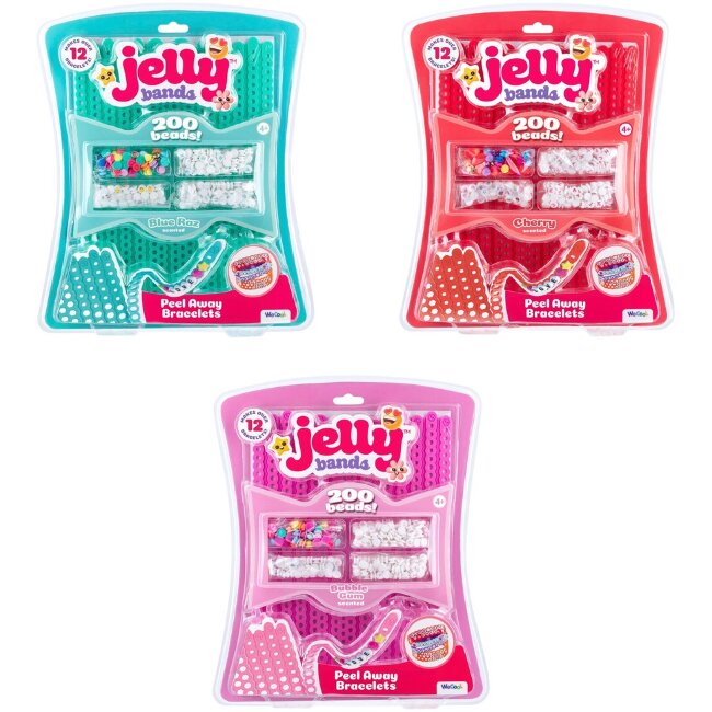 Браслет Jelly Bands со вкусом малины, жвачки и вишни Браслет Jelly Bands со вкусом малины, жвачки и вишни