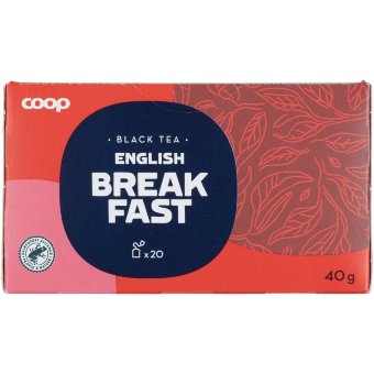 Чай черный Английский завтрак Coop 20 пак