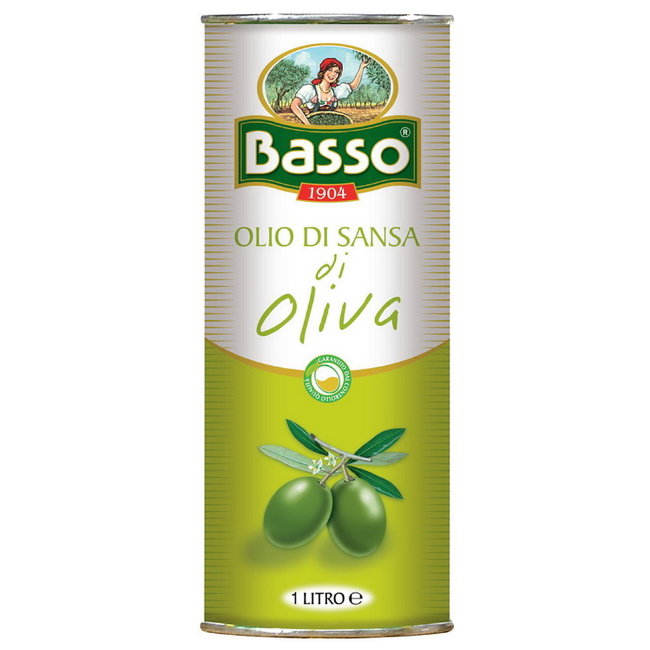 Оливковое масло для жарки Basso 1 л (ж/б)