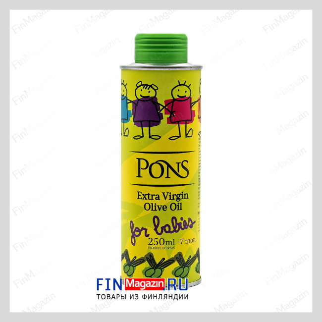 Оливковое масло высшего качества для детей с 7 месяцев Pons Extra Virgin 250 мл