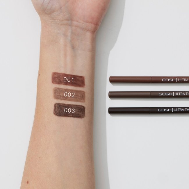 Карандаш для бровей Gosh Ultra Thin Brow Pen 0,09 г, оттенок 001 Brown