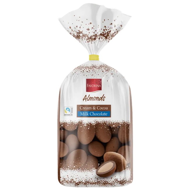 Миндаль в молочном шоколаде с какао Favorina 200 гр