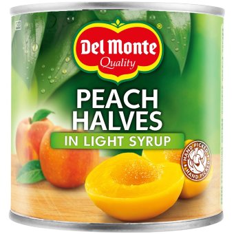 Персики консервированные (половинки) Del Monte в собственном соку 420 гр