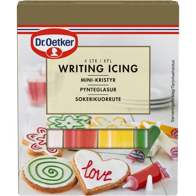 Сахарная глазурь Dr. Oetker (уп 4 шт) 68 гр