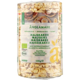Кукурузные галеты Änglamark с морской солью органические 100 гр