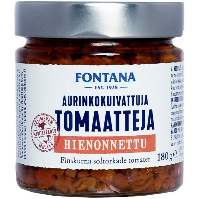 Сушеные на солнце измельчённые томаты Fontana 180 гр
