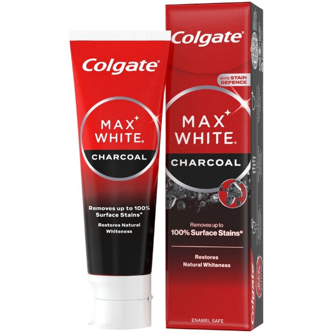 Отбеливающая зубная паста Colgate Max White Charcoal 75 мл