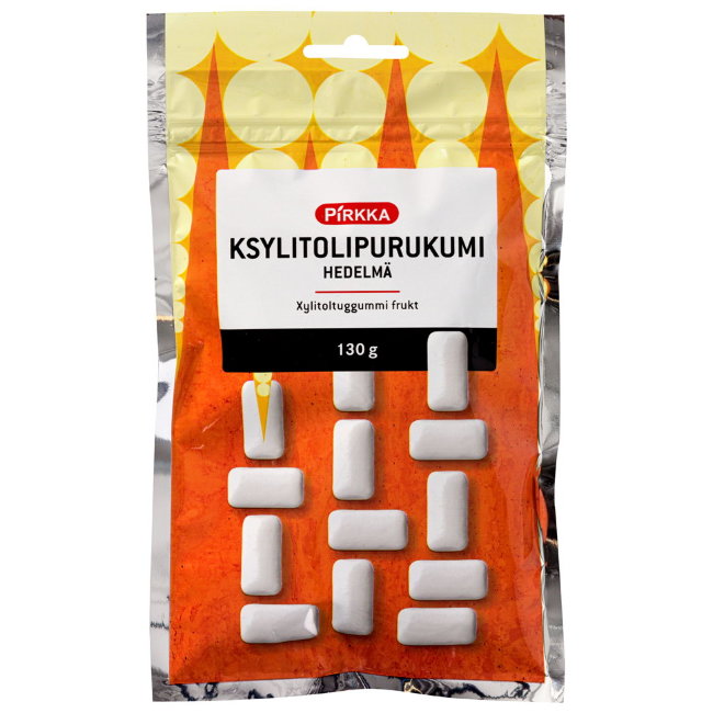 Жевательная резинка (фруктовая) Pirkka 130 гр