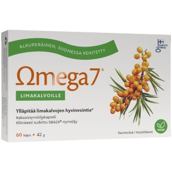 Капсулы Omega7 SBA24® двойное масло облепихи для слизистых Aromtech 60 шт
