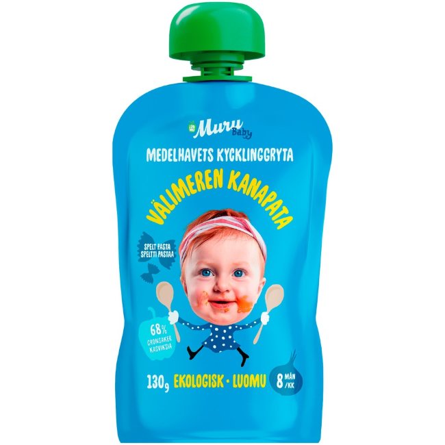 Детское блюдо Muru Baby средиземноморское куриное рагу от 8 мес 130 гр