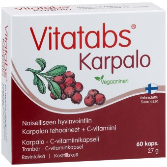 Витамины с клюквой Vitatabs Karpalo 60 капсул Hankintatukku
