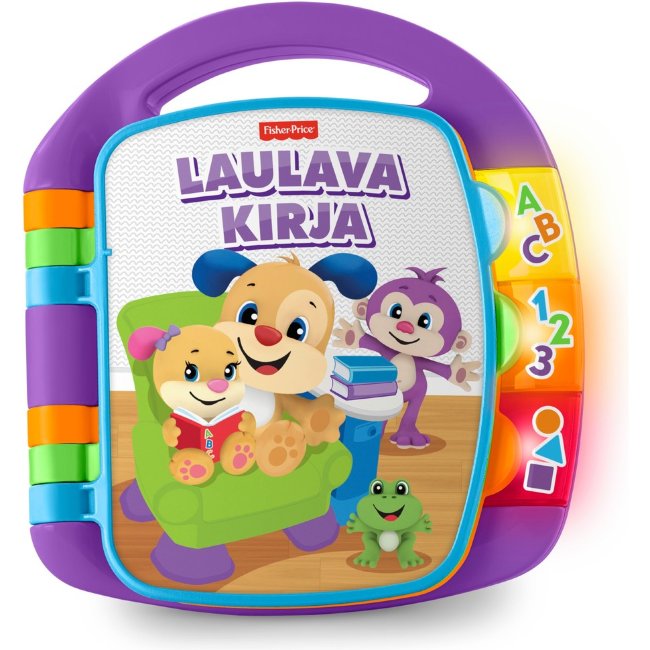 Песенная книга Fisher-Price Laugh & Learn на финском языке 6 мес+