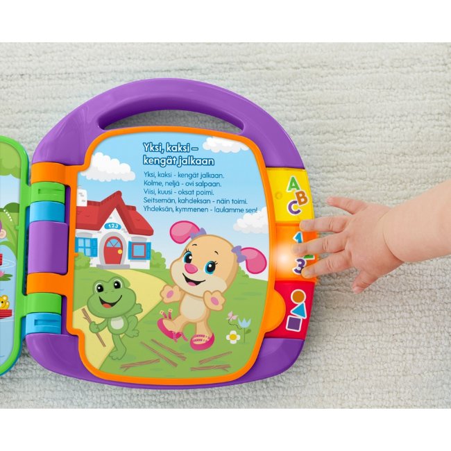 Песенная книга Fisher-Price Laugh & Learn на финском языке 6 мес+