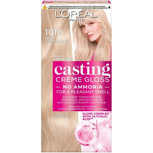 Легкий тон для волос L'Oréal Paris Casting Crème Gloss Glossy Blonds 1010 ледяной светлый блондин