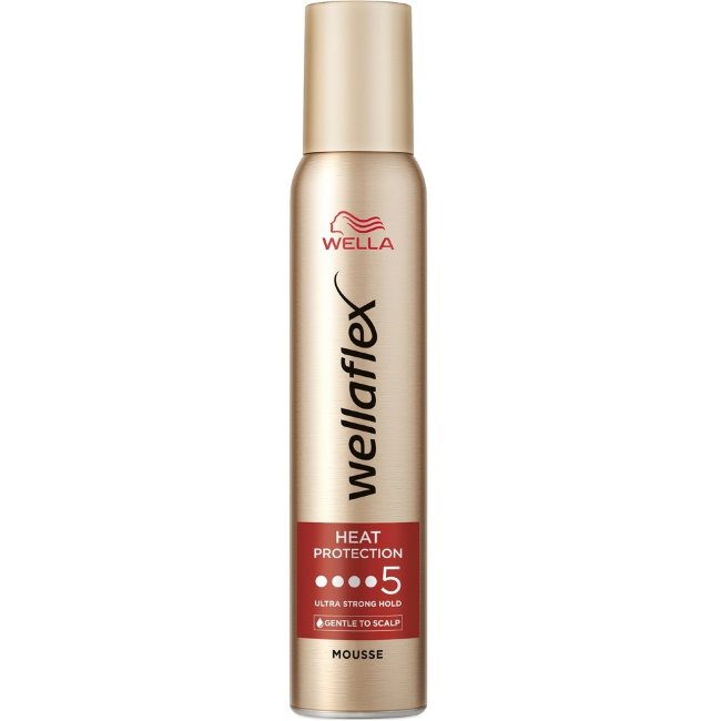 Пена для укладки волос Wellaflex Heat Creations Ultra 5/5, 200 мл