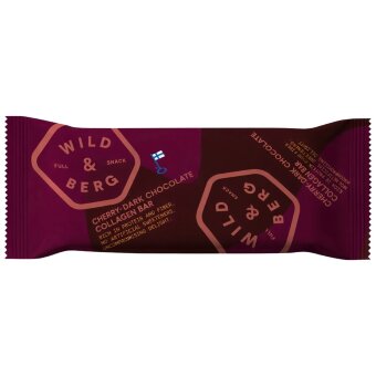 Коллагеновый батончик Wild&Berg с вишней и темным шоколадом 40 гр Коллагеновый батончик Wild&Berg с вишней и темным шоколадом 40 гр