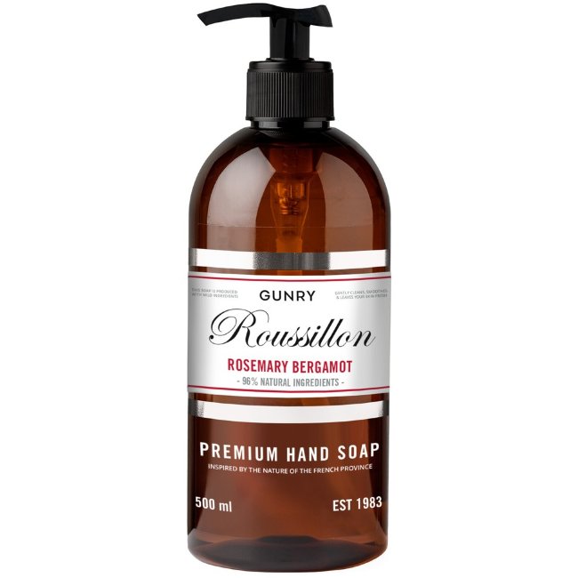 Жидкое мыло для рук Gunry Premium с розмарином и бергамотом 500 мл