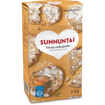 Ячменная мука Sunnuntai Tysjyvohrajauho 1 кг