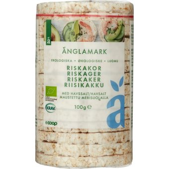 Рисовые галеты с морской солью Änglamark органические 100 гр