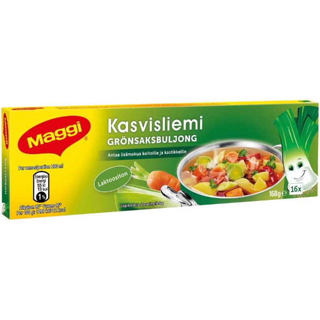 Кубики овощного бульона Maggi 16 шт 168 гр