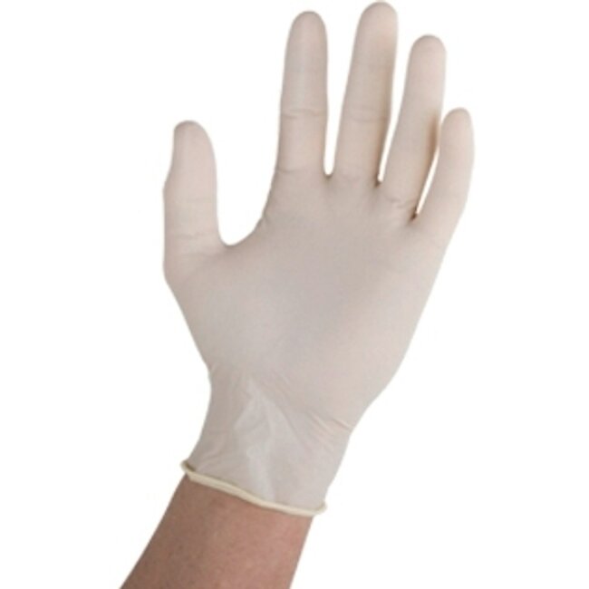 Одноразовые перчатки из натурального латекса Vileda Natural Latex 10 шт размер S/M
