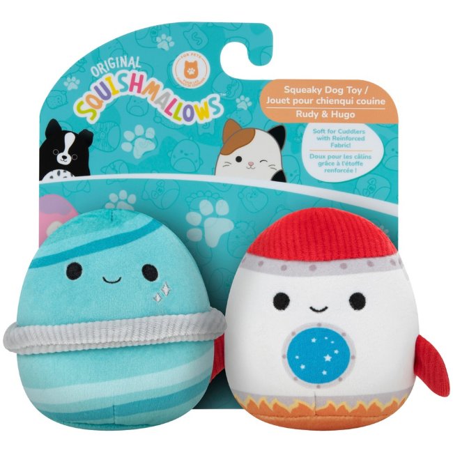 Мягкая игрушка для собак Squishmallows (уп 2 шт) 9 см, в ассортименте