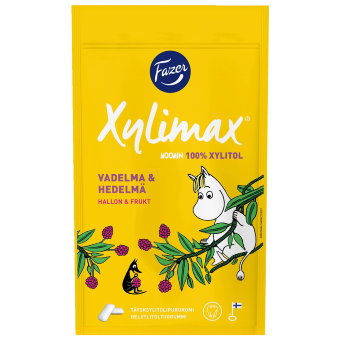 Жевательная резинка Fazer Muumi (малина, фрукты) 100 гр