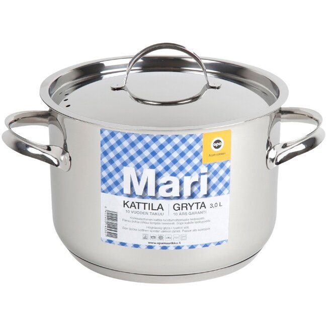 Кастрюля Opa Mari Steel из нержавеющей стали 3,0 л Кастрюля Opa Mari Steel из нержавеющей стали 3,0 л