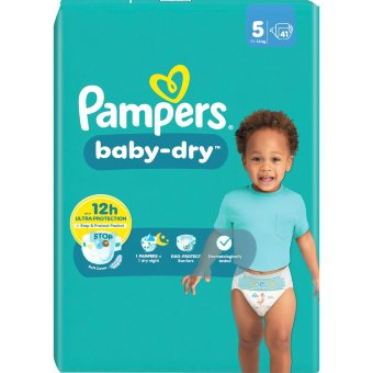 Подгузники Pampers Baby Dry S5 11-16 кг 41 шт