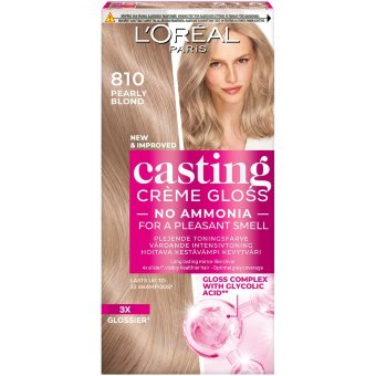 Полуперманентная краска для волос L'Oréal Paris Casting Crème Gloss 810 Pearly Blonde для нормальных волос 1 шт