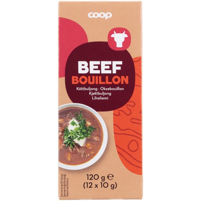Кубики бульонные говяжьи Coop 120 гр