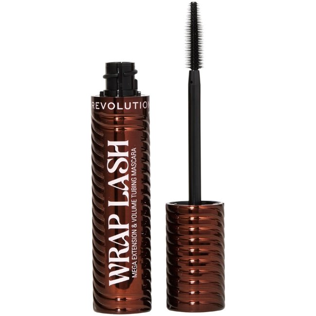 Тушь для ресниц Makeup Revolution wrap lash 8,5 мл мега удлинение и объем tubing коричневая